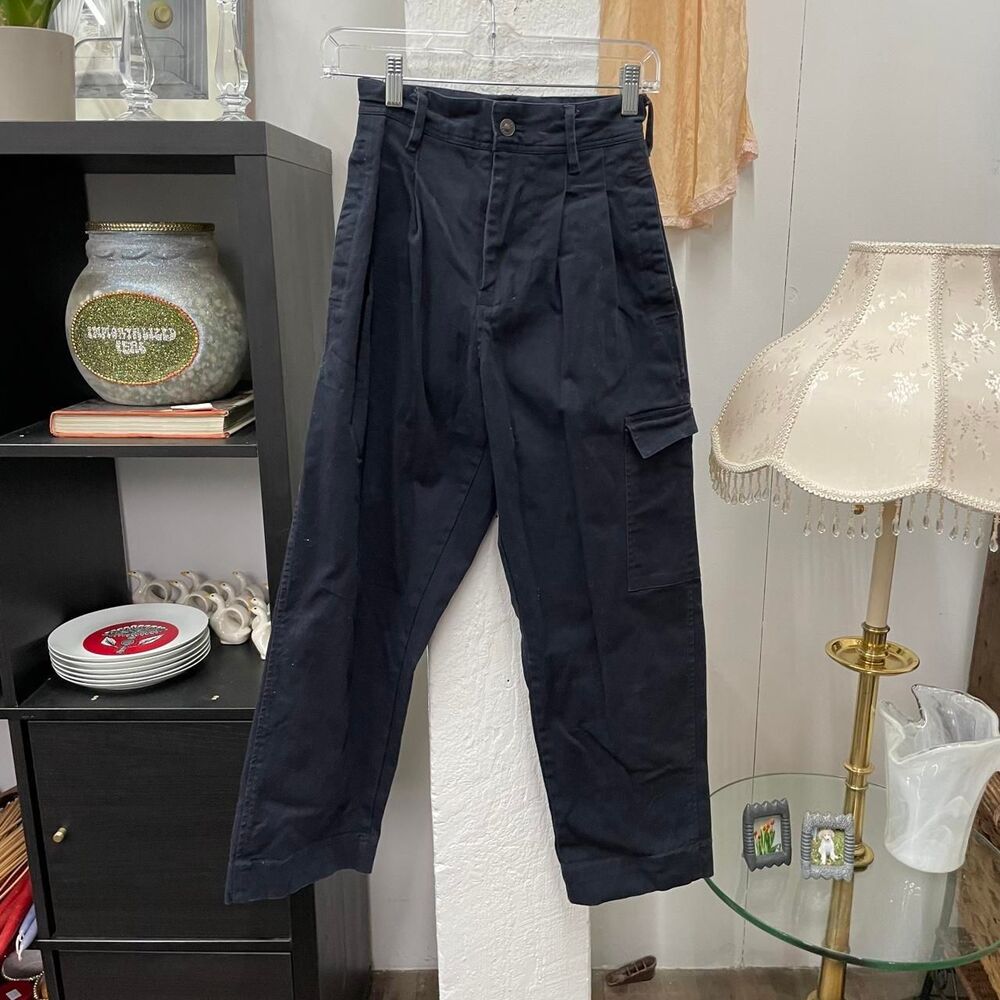 Women's Navy and Black Trousers
